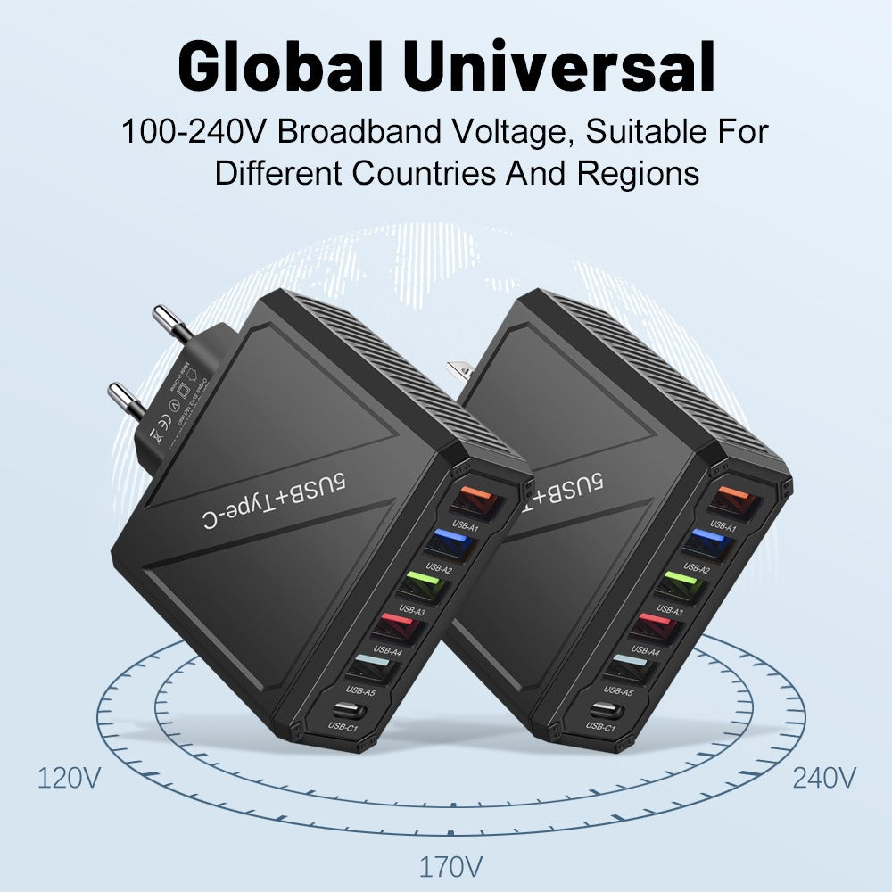 5USB Charger mobile phone charger charging head - V.I.P Digital Presence