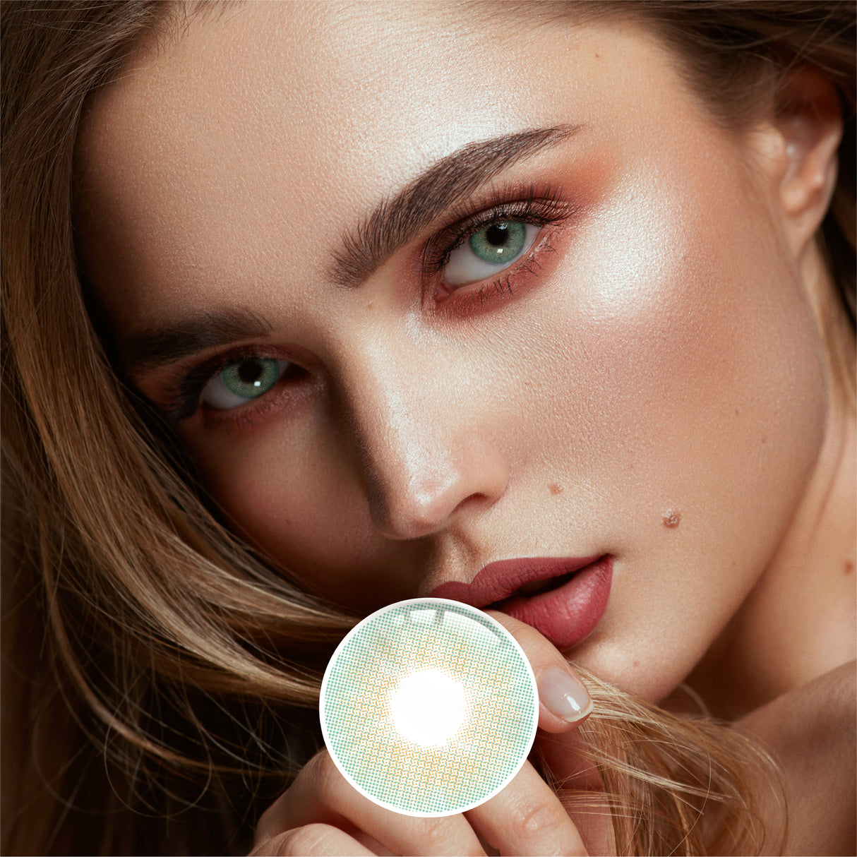 1Pair FDA Certificate Eyes Beautiful Pupil Colorful Girl Cosplay Contact Lenses MY WAY GREEN - V.I.P Digital Presence