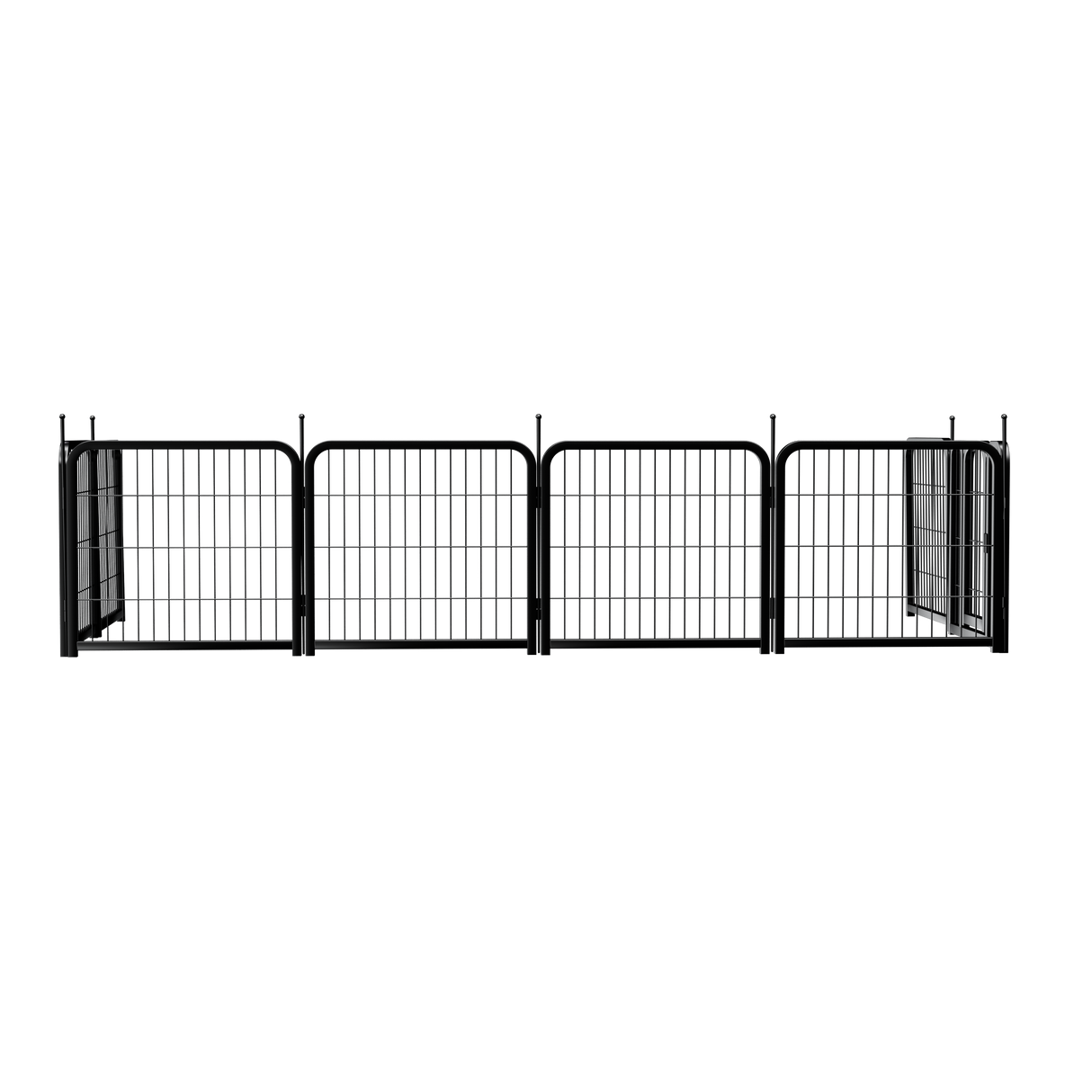 Outdoor dog fence, 8-piece board dog fence. 31 inch portable pet sports fence. Black, 26.3 inches wide x 31.5 inches high. - V.I.P Digital Presence