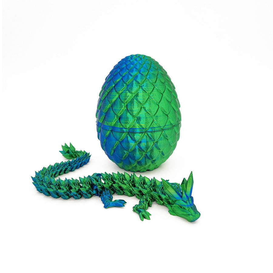 Dragon Egg 3D Printing Crystal Dragon Gem Dragon Egg Divine Dragon Storage Set Craft Gift Decoration Creative Toy Trendy Play