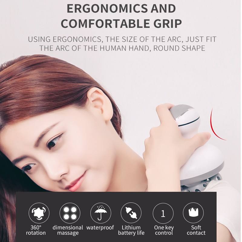 Head massager rechargeable head massager electric 3D scalp massager multifunctional head physiotherapy instrument - V.I.P Digital Presence