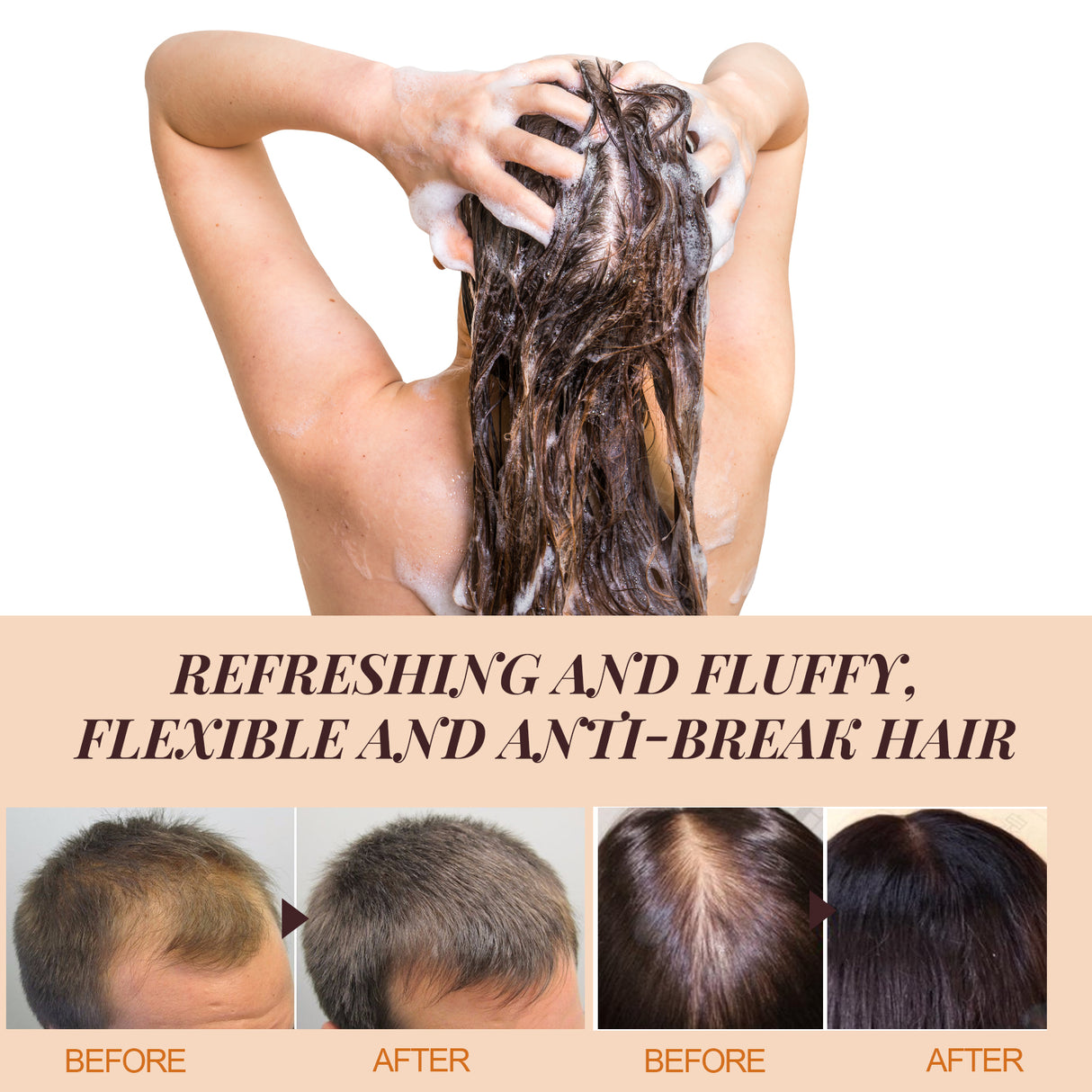 Horse Oil Shampoo Deep Cleaning Scalp Dandruff Control Oil Control Fluffy Hair Moisturizing Hair Care - V.I.P Digital Presence