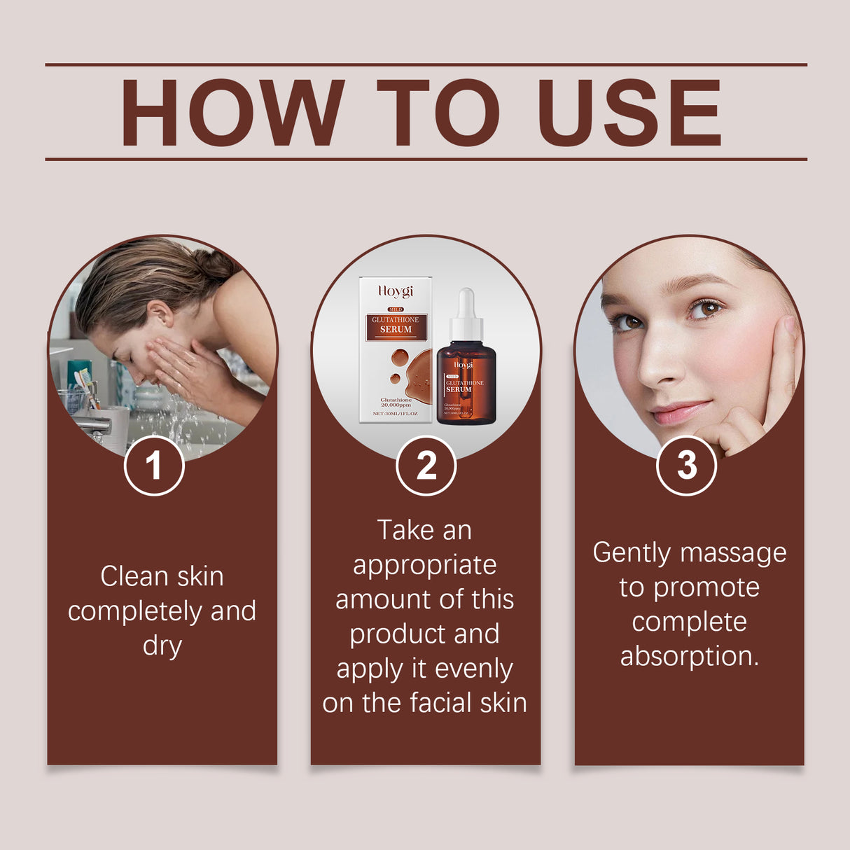 Glutathione Facial Serum Moisturizes And Improves Skin Elasticity, Brightening And Restoring Essence