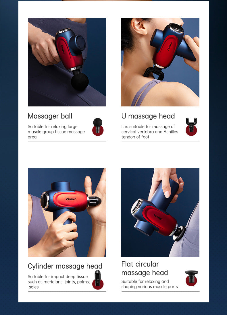 CP-F10 fascia gun muscle massager cervical muscle relaxer electric menstrual gun leg electric - V.I.P Digital Presence