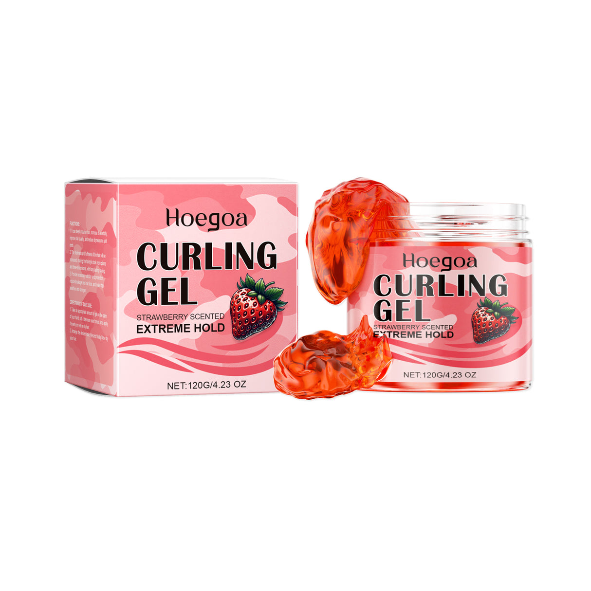 Strawberry Curl Styling Gel Leave-In Hair Volumizing Long-Lasting Shape Nourishing Repair Styling Cream - V.I.P Digital Presence