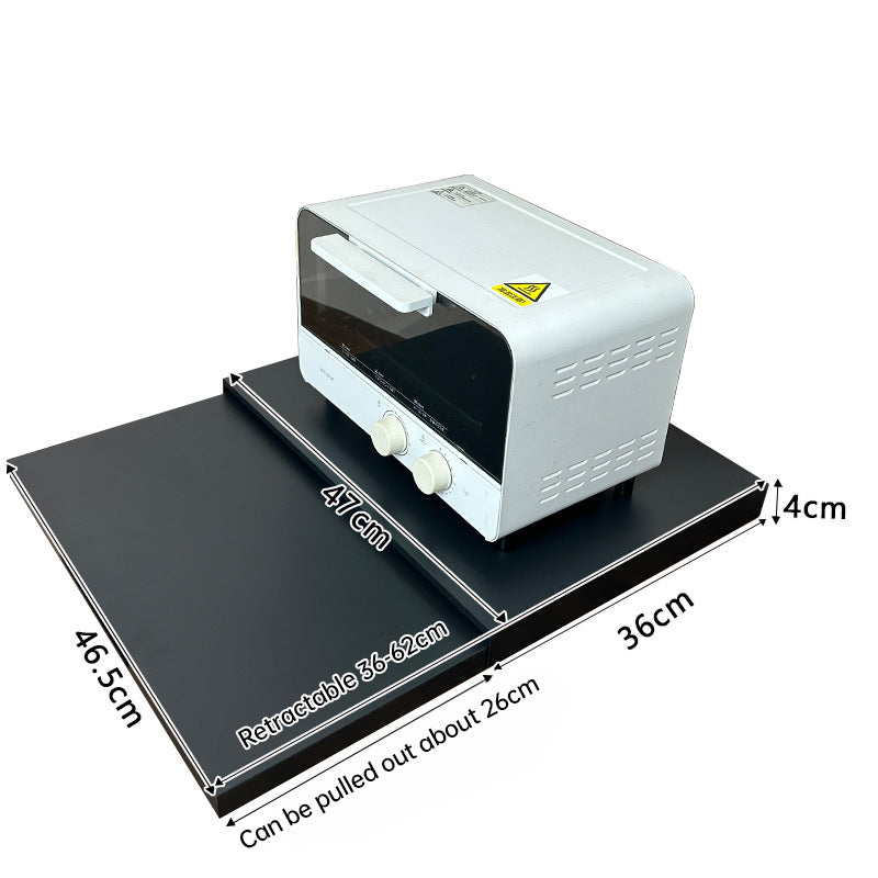 New microwave stand with pull-out drawer, coffee station, kitchen organizer - space-saving. - V.I.P Digital Presence