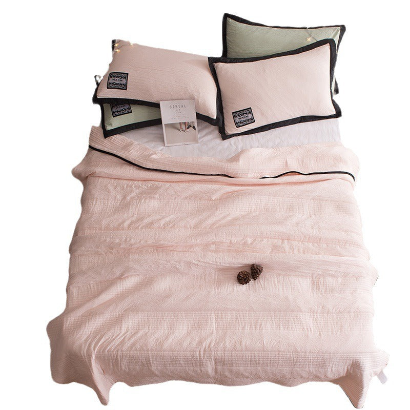 Summer Quilt Air Conditioning Quilt Solid Color Quilted Single and Double Quilt Vacuum Solid Color Summer Cool Quilt - V.I.P Digital Presence