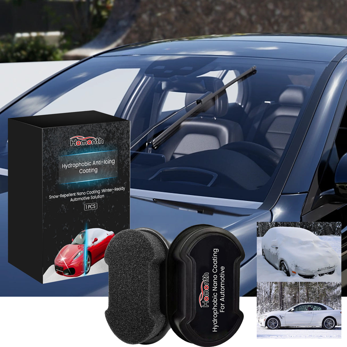 Sponge For Car Glass Hydrophobic Snow Defroster For Car Portable Deicing Cleaning Sponge - V.I.P Digital Presence