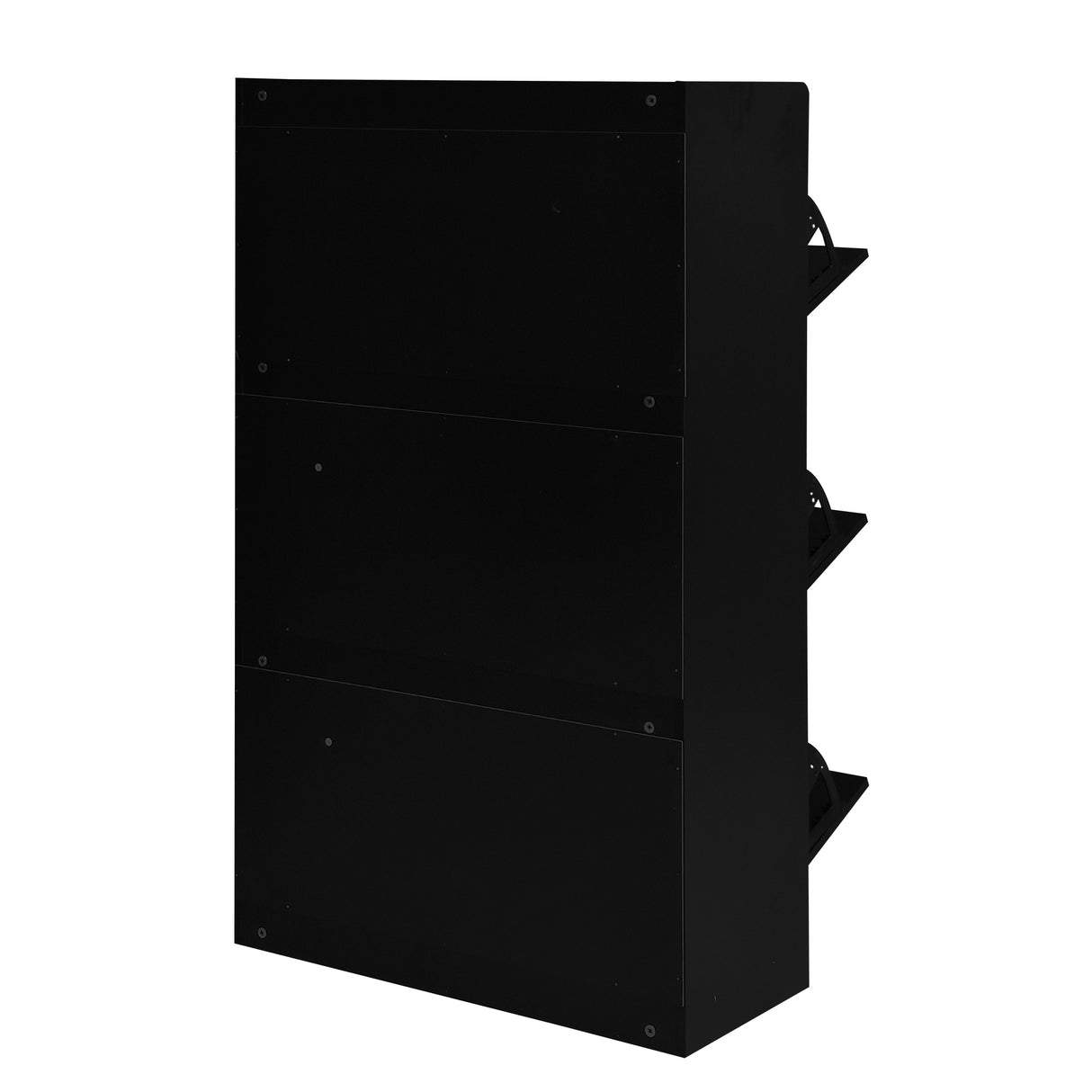U-Can Shoe Storage Cabinet for Entryway with 3 Flip Drawers, Modern Shoe Organizer Cabinet, Free Standing Shoe Rack Black - V.I.P Digital Presence
