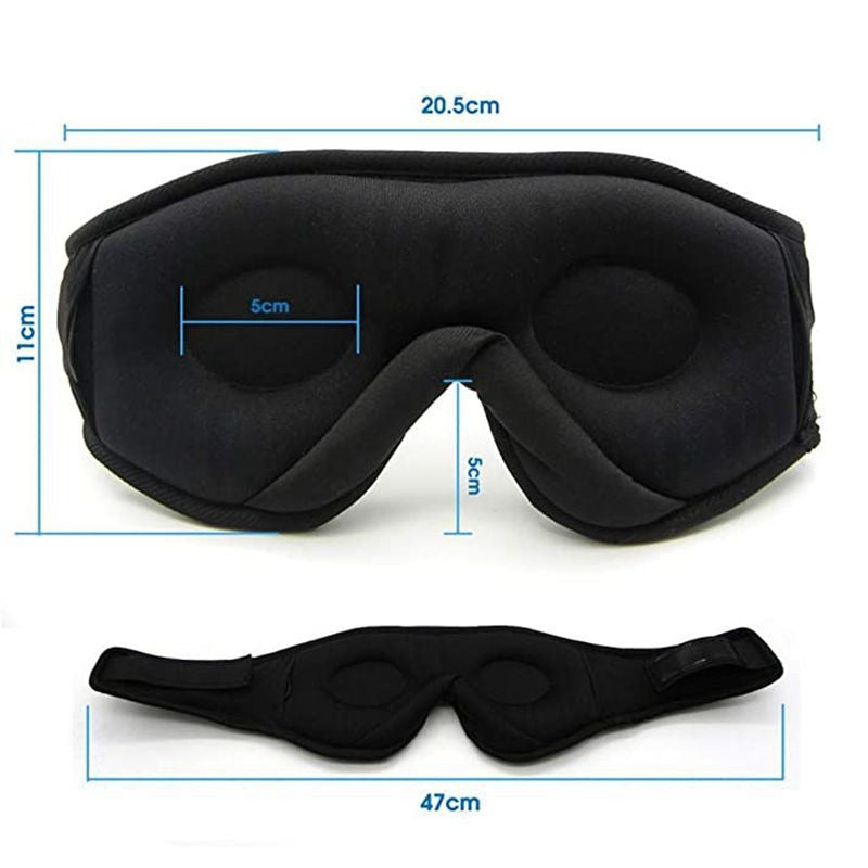 3D Wireless 5.0 Bluetooth Music Eye Mask Call Dual Ear Stereo Music Blackout Sleep Eye Mask - V.I.P Digital Presence