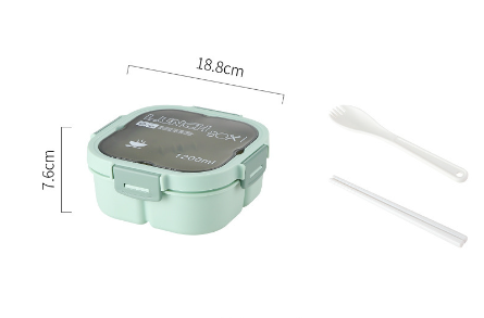 Classic simple microwaveable portable salad box lunch box with cutlery - V.I.P Digital Presence