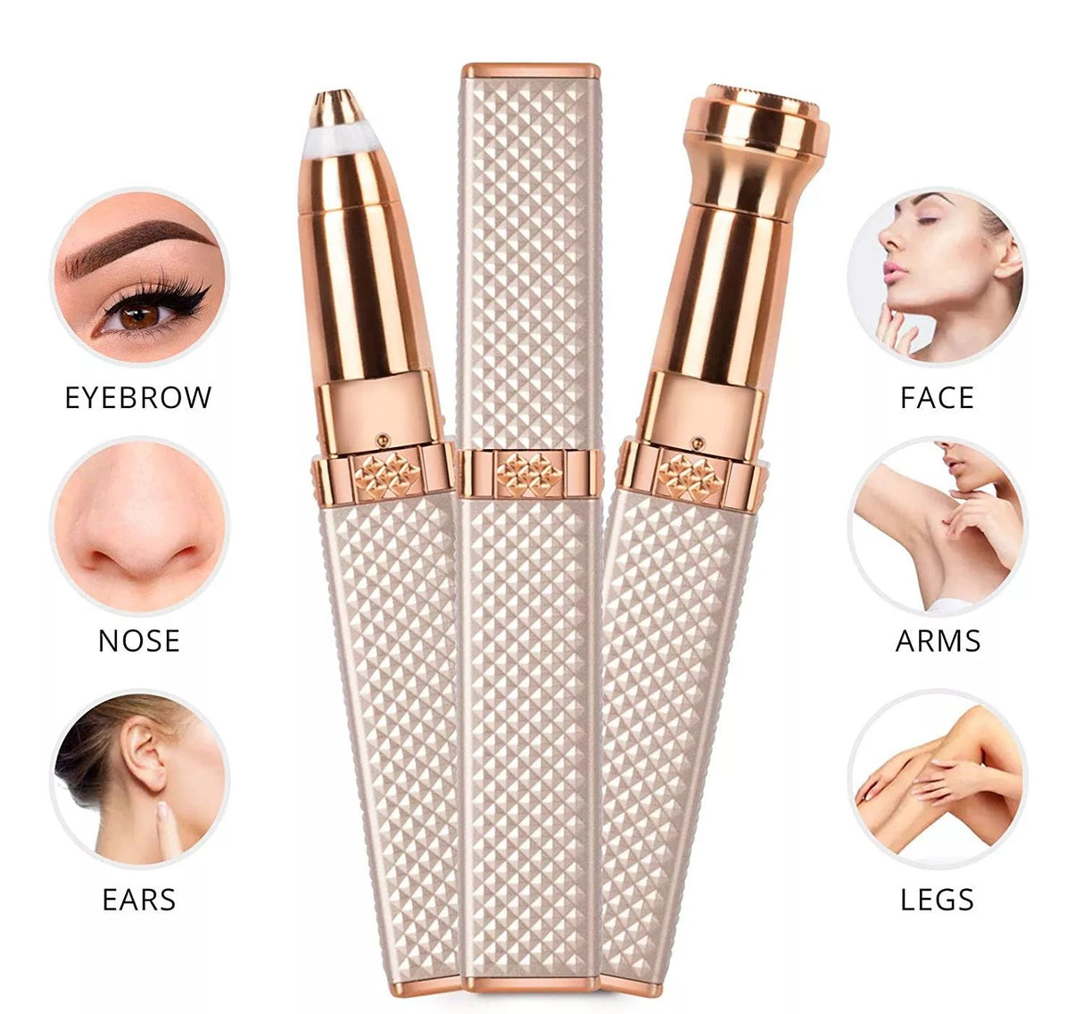 4-In-1 Lipstick Shaver Electric Eyebrow Trimmer Women's Shaving Instrument Eyebrow Trimmer Multi-Function Rechargeable Shaving - V.I.P Digital Presence