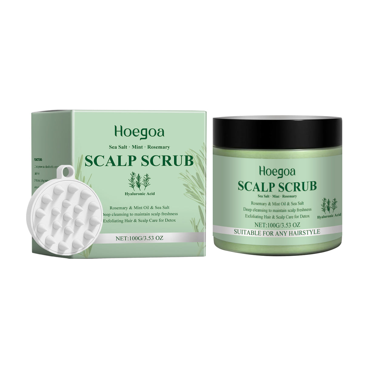 Rosemary Scalp Scrub, A Gentle, Cleansing, Moisturizing, Refreshing And Soothing Scalp Scrub - V.I.P Digital Presence