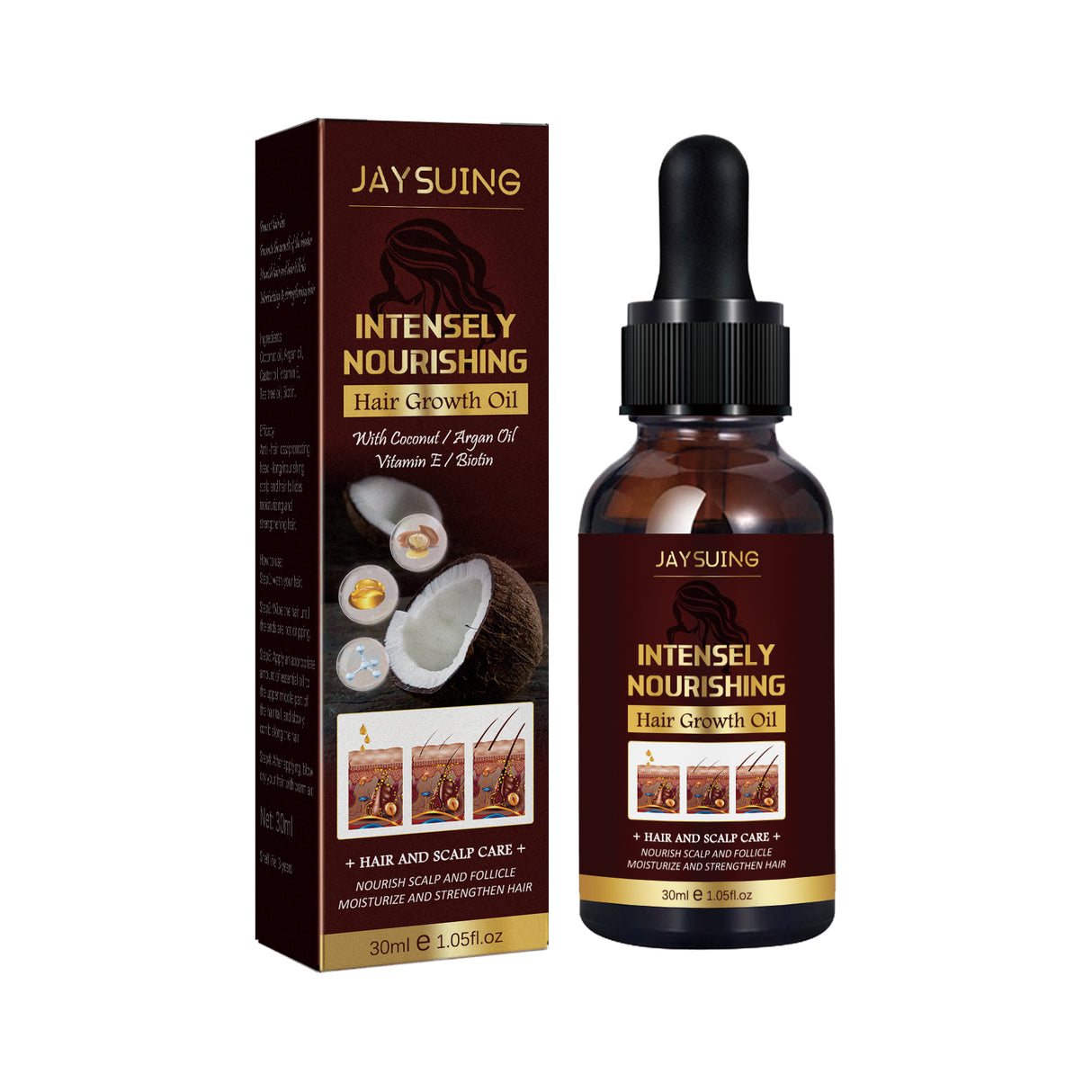 Coconut Hair Essential Oil, Moisturizes Tightens And Strengthens Hair Scalp Massage Essential Oil - V.I.P Digital Presence