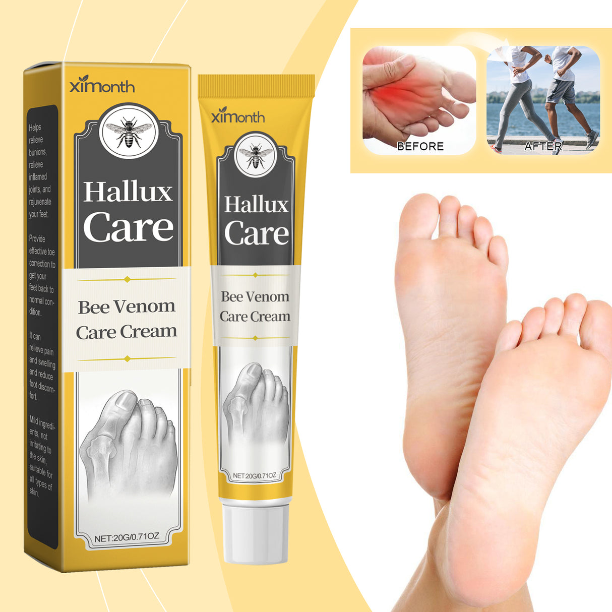 Bee Venom Care Cream, Bee Venom Care Cream To Relieve Inflammation, Pain Swelling Can Improve Joint Health Bunions Adjuvant Therapy - V.I.P Digital Presence