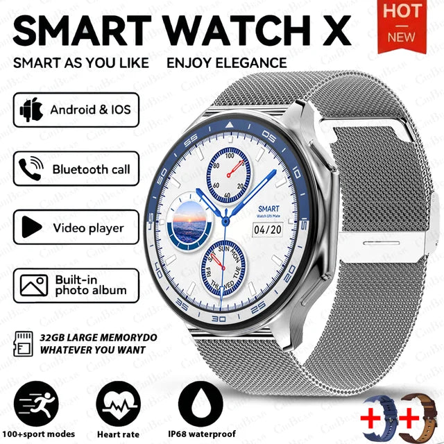DT Watch X smartwatch with 4G large memory, local music and video playback, waterproof Bluetooth calling, smart phone - V.I.P Digital Presence