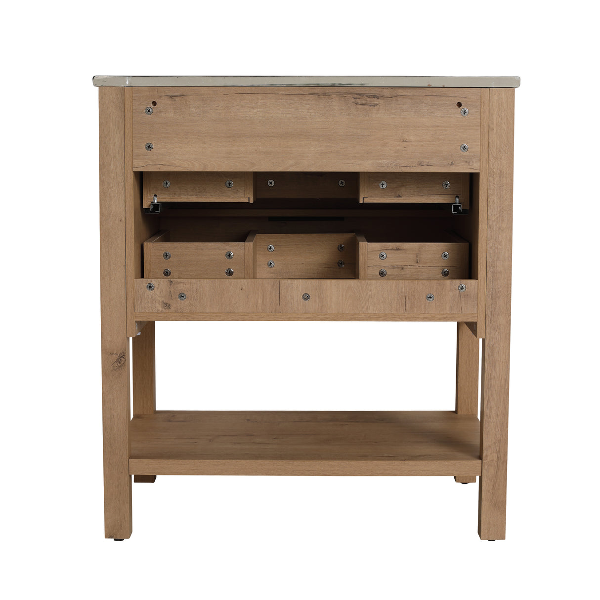 30 Inch Bathroom Vanity Plywood With 2 Drawers(BVB01030IMO-BL9075BK) - V.I.P Digital Presence