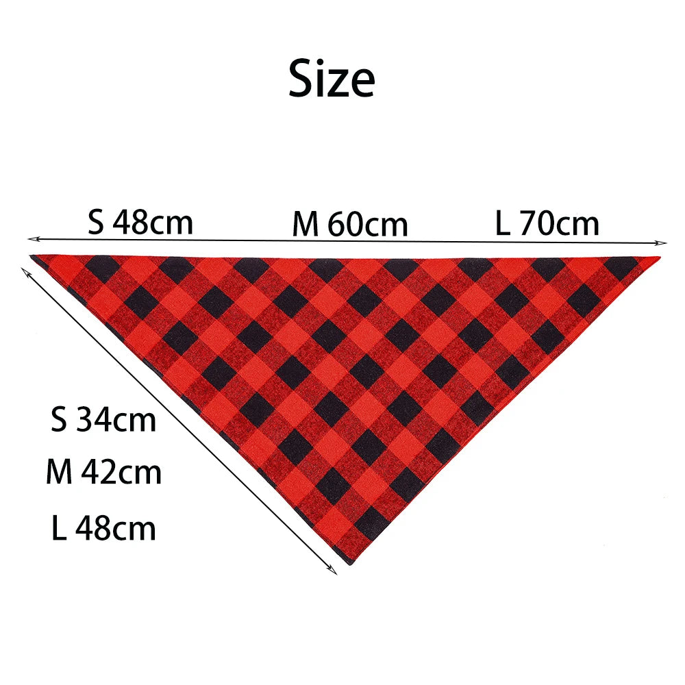 Dog Bandanas Large Pet Scarf Bandana For Dog Cotton Plaid Washable Bow Tie Collar Cat Puppy Triangular Scarf Bib Dog Accessories - V.I.P Digital Presence