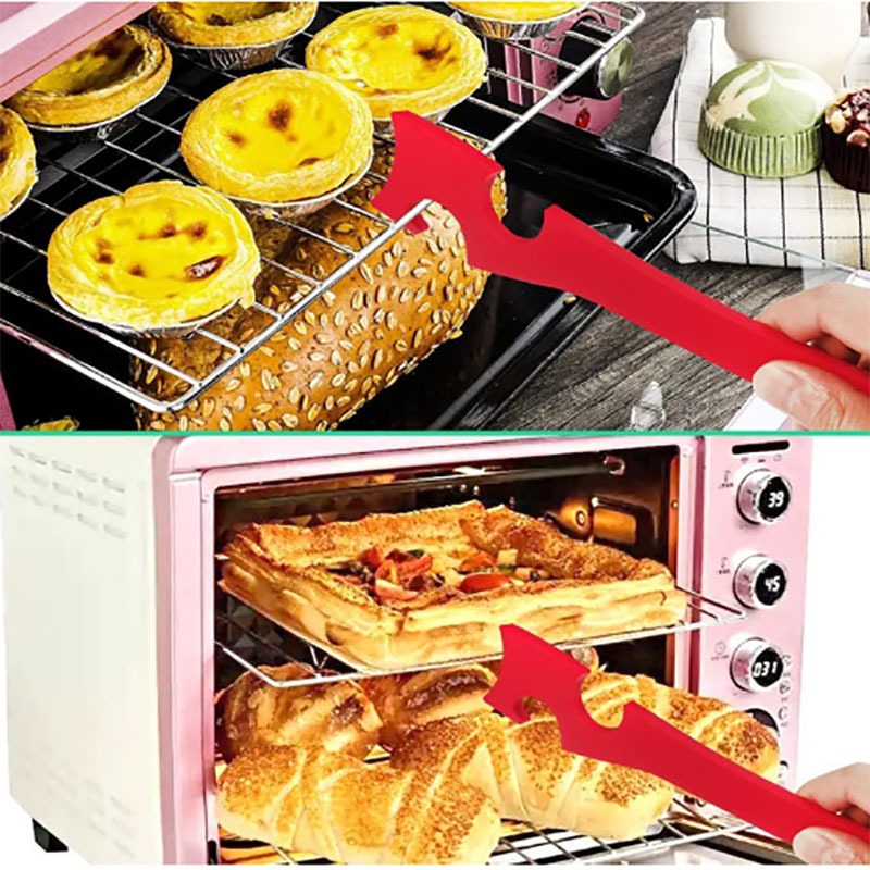 Oven baking tray tool kitchen multifunctional push-pull rod non scalding hand push-pull device - V.I.P Digital Presence