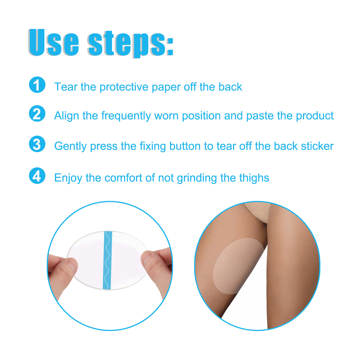 Thigh Anti-Wear Pads, Anti-Friction Invisible Thigh High Elastic Leg Protector Knee Calf Casual Pads - V.I.P Digital Presence