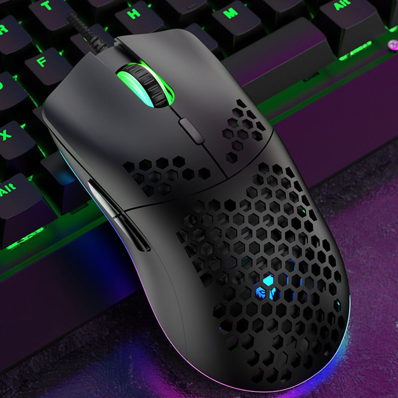 Wired gaming mouse hole mouse RGB luminous macro programming gaming mouse 6 keys - V.I.P Digital Presence
