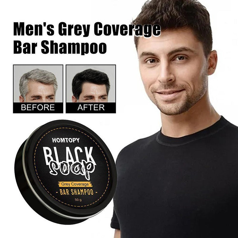 Men's shampoo soap, white hair soap, turn black hair into smooth and smooth essential oil soap, cleansing soap - V.I.P Digital Presence