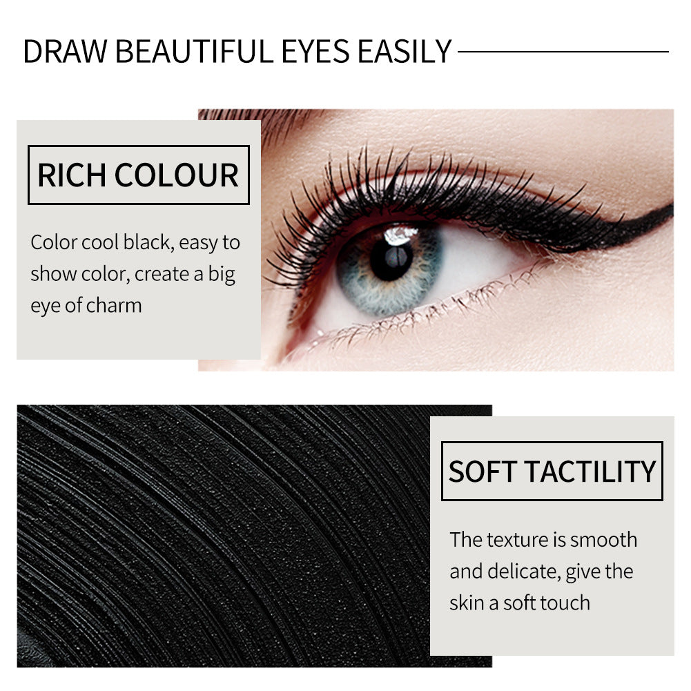 Waterproof Eyeliner Quick Drying Matt Eyeliner Single Head Black Solid Rich Eyeliner Ointment - V.I.P Digital Presence