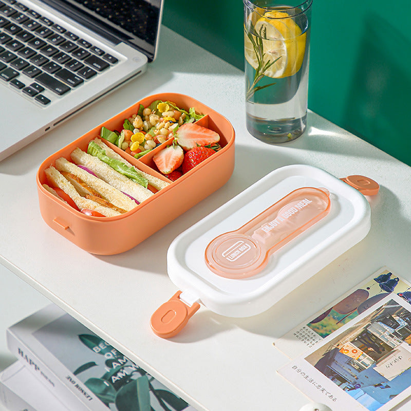Japanese style portable microwave lunch box with cutlery sealed lunch box bento box - V.I.P Digital Presence