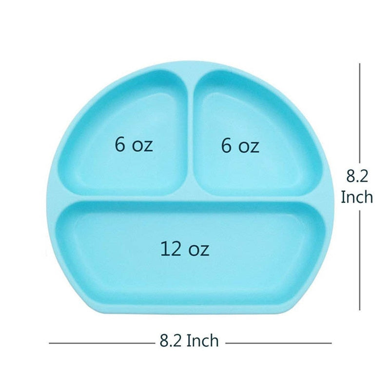 children's dishes baby Silicone Sucker Bowl Baby Smile Face Plate Tableware Set Smile Face Baby Tableware Set kids plate - V.I.P Digital Presence