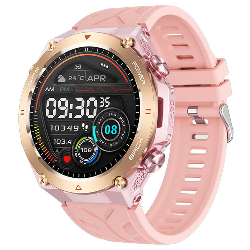 KC82 smartwatch Bluetooth call heart rate blood pressure outdoor 1.45 inch men's altitude air pressure GPS watch - V.I.P Digital Presence