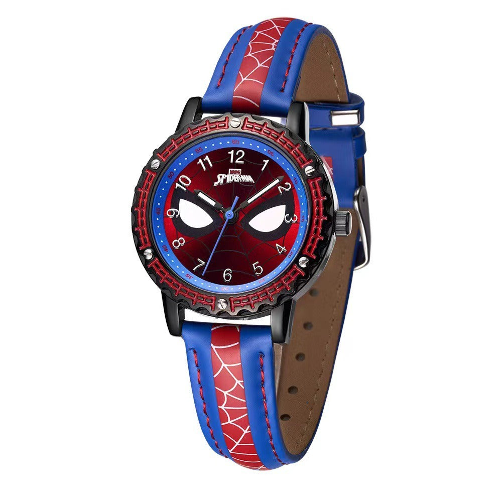 Creative high quality Marvel Spiderman cartoon boy student anime watch - V.I.P Digital Presence