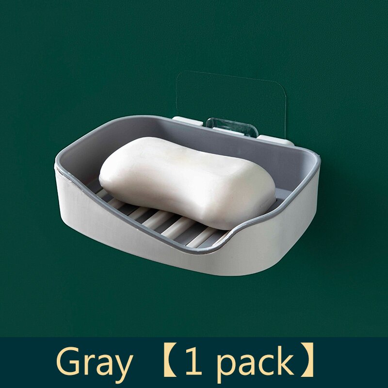 Bathroom soap box storage rack free perforated shelf drain toilet soap rack household suction cup wall-mounted soap box - V.I.P Digital Presence