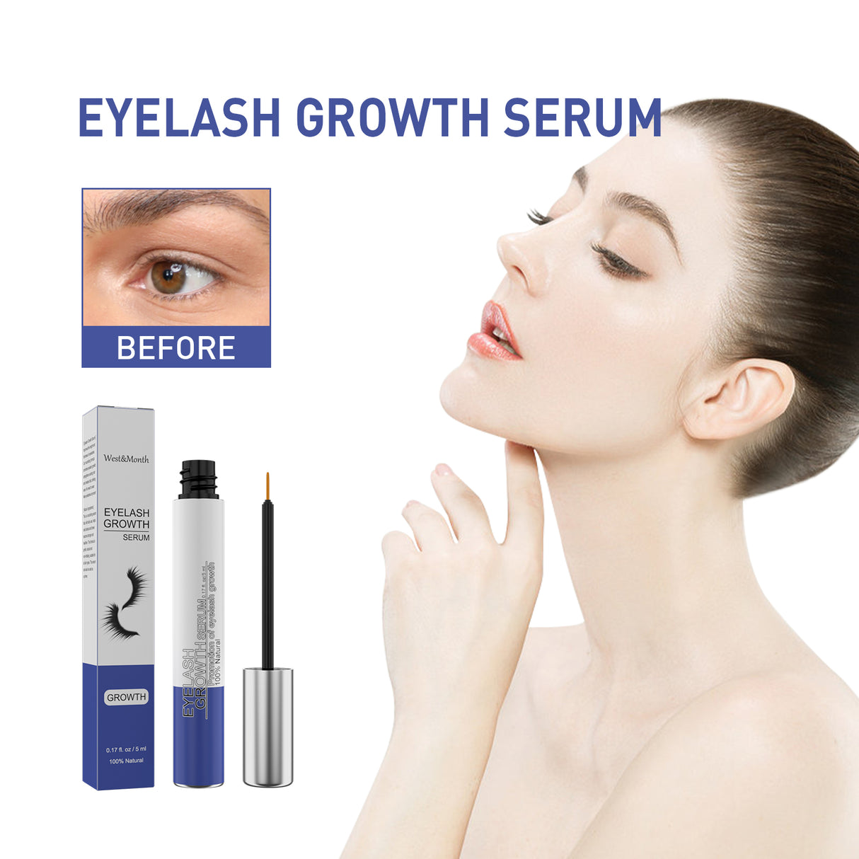 Mascara, Eyelash Curl Beauty Thick Slender Eyebrows Natural Moisturizing And Beautiful Mascara - V.I.P Digital Presence