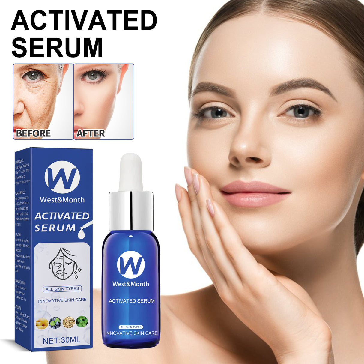 Facial Treatment Essence, Improve Fine Lines Lifting And Shrink Pore Acne Repair Moisturizing Essence - V.I.P Digital Presence
