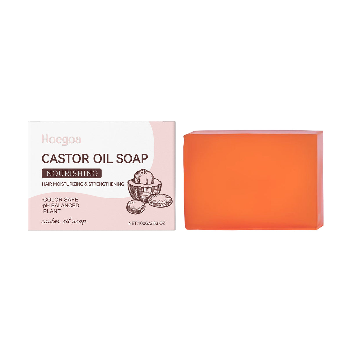 Castor Oil Shampoo Soap Gently Cleanses Scalp Naturally Fluffy, Soft, Moist And Moisturizing Shampoo - V.I.P Digital Presence