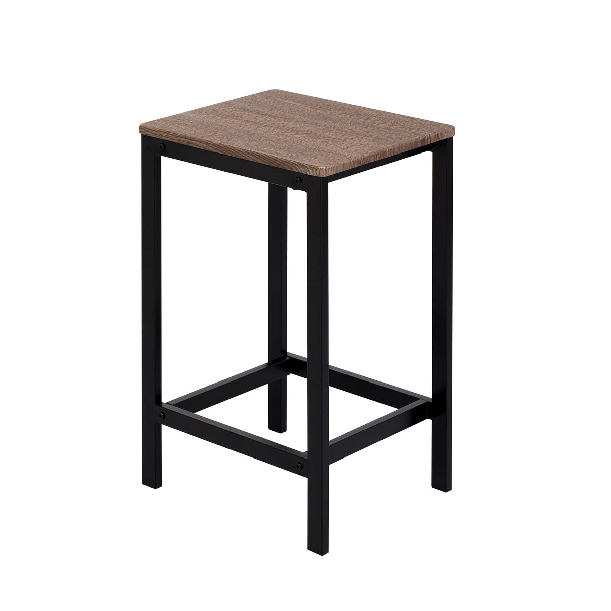TREXM 5-piece compact bar table with table and stool - modern industrial design (dark brown) - V.I.P Digital Presence