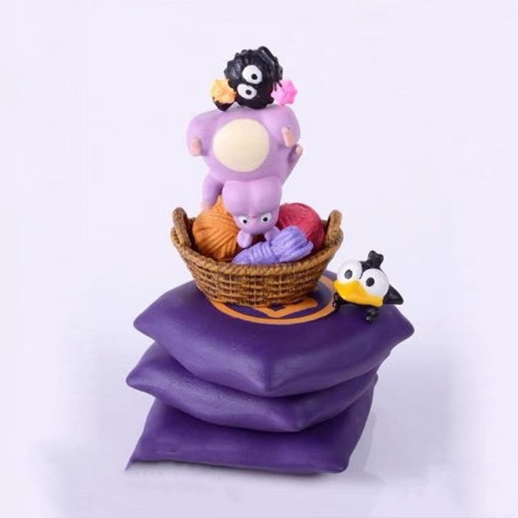 Anime Hayao Miyazaki, Totoro, Black Cat, Faceless Doll, Stacked Music Doll, Handmade DIY Toy, Small Ornament - V.I.P Digital Presence
