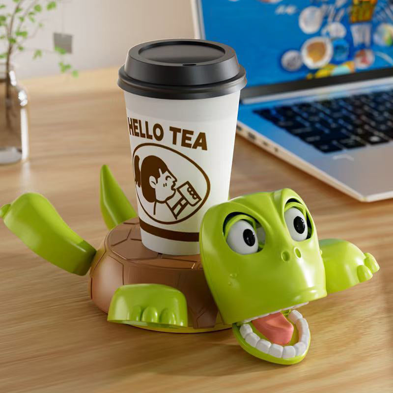 3D - printed Panicked Turtle Coaster: Insulated, for stress relief, doubles as mug base decor - V.I.P Digital Presence