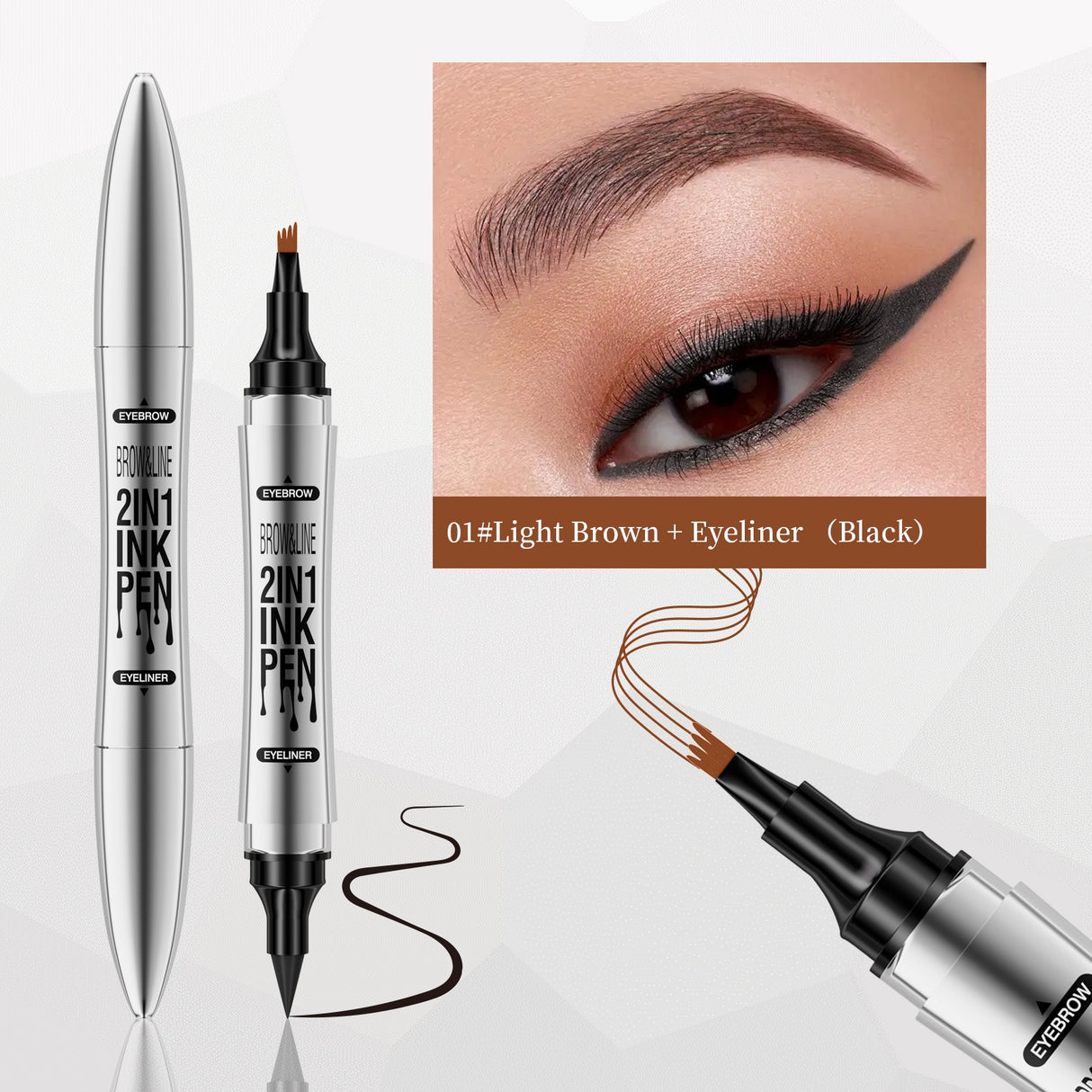 Hellokiss Eyeliner and eyebrow pencil 2 in 1 - V.I.P Digital Presence