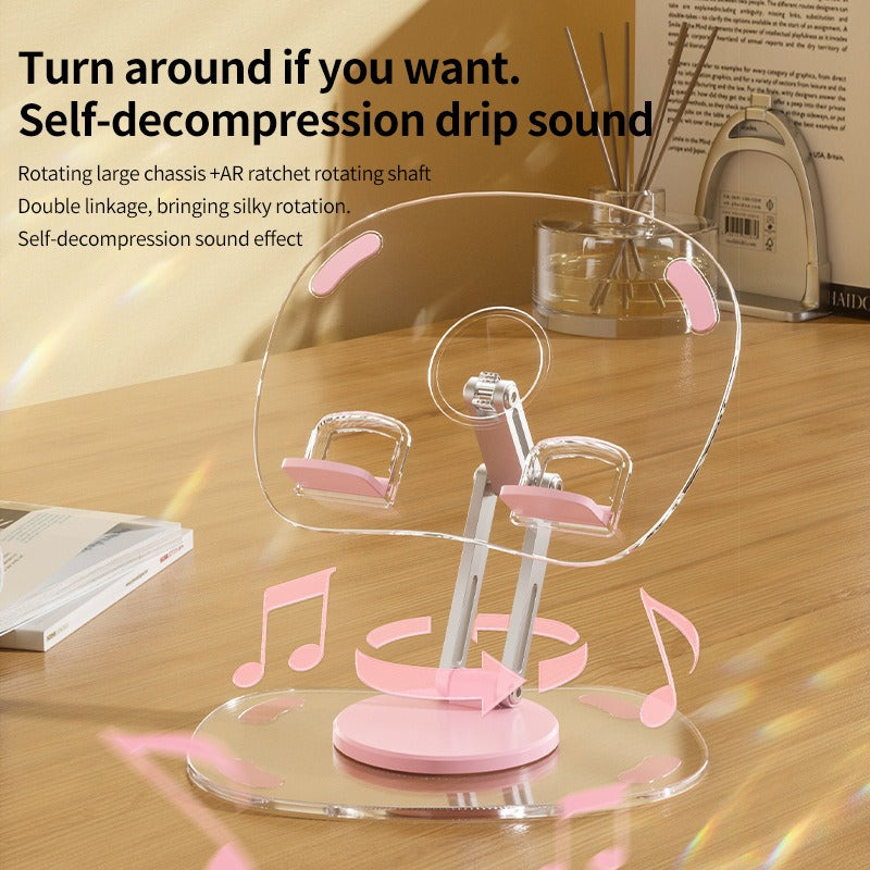 360 degree rotating acrylic tablet stand foldable portable pad stand phone stand desktop - V.I.P Digital Presence
