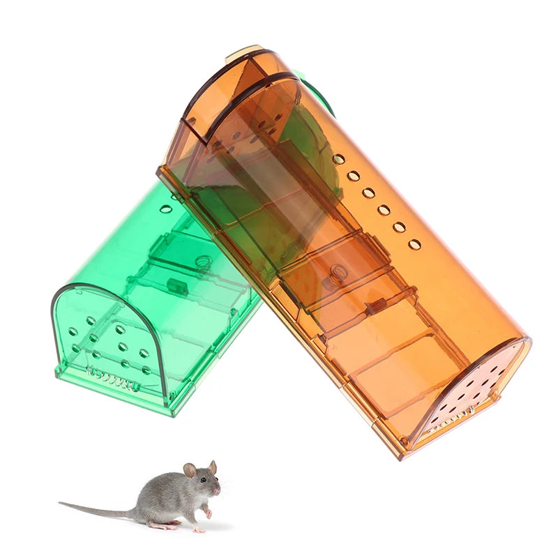 Smart Self-locking Mousetrap Safe Firm Transparent Household Mouse Catcher Control Cage Reusable Mice Rodent Catcher Rat Traps - V.I.P Digital Presence