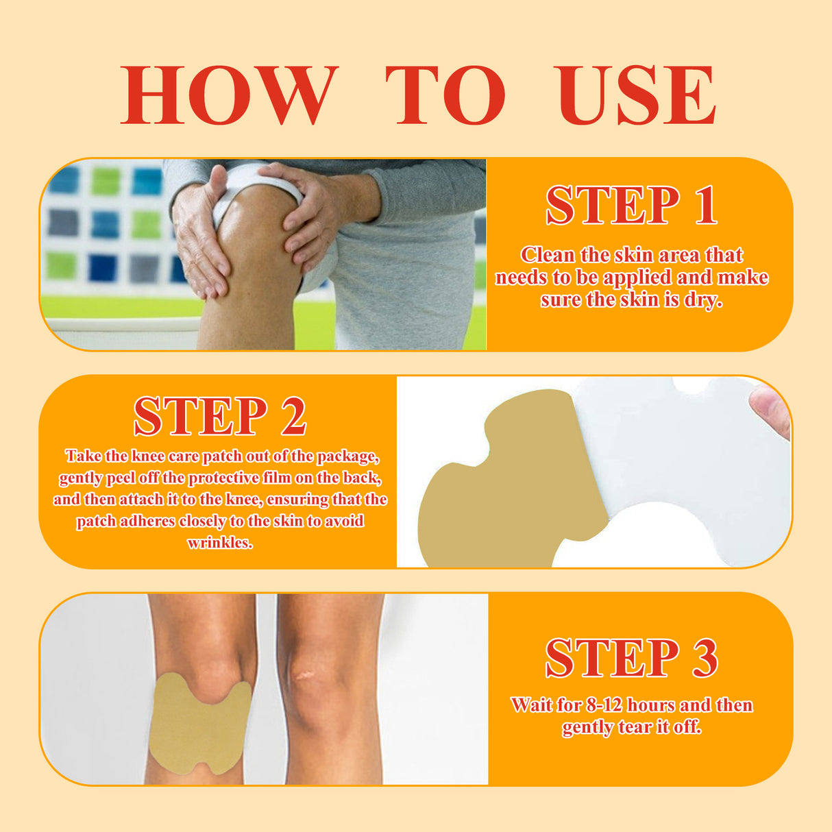 Knee Care Patch, Bee Venom Knee Joint Patch To Relieve Knee Discomfort Massage Care Patch - V.I.P Digital Presence