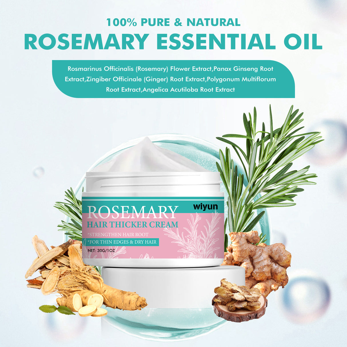 Rosemary Hair Care Cream, Anti-Set Hair Intensive Repair Ironing And Drying Hair Smoothing Cream - V.I.P Digital Presence