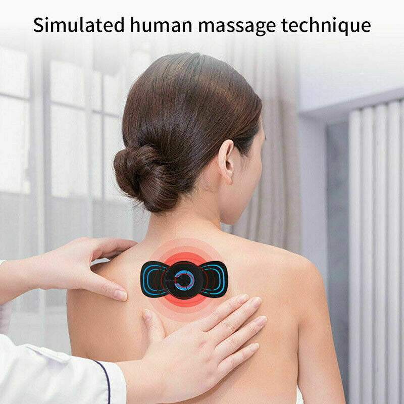 Mini Portable Electric Neck Massager Shoulder Back Physiotherapy Massager Vibration Sticker - V.I.P Digital Presence