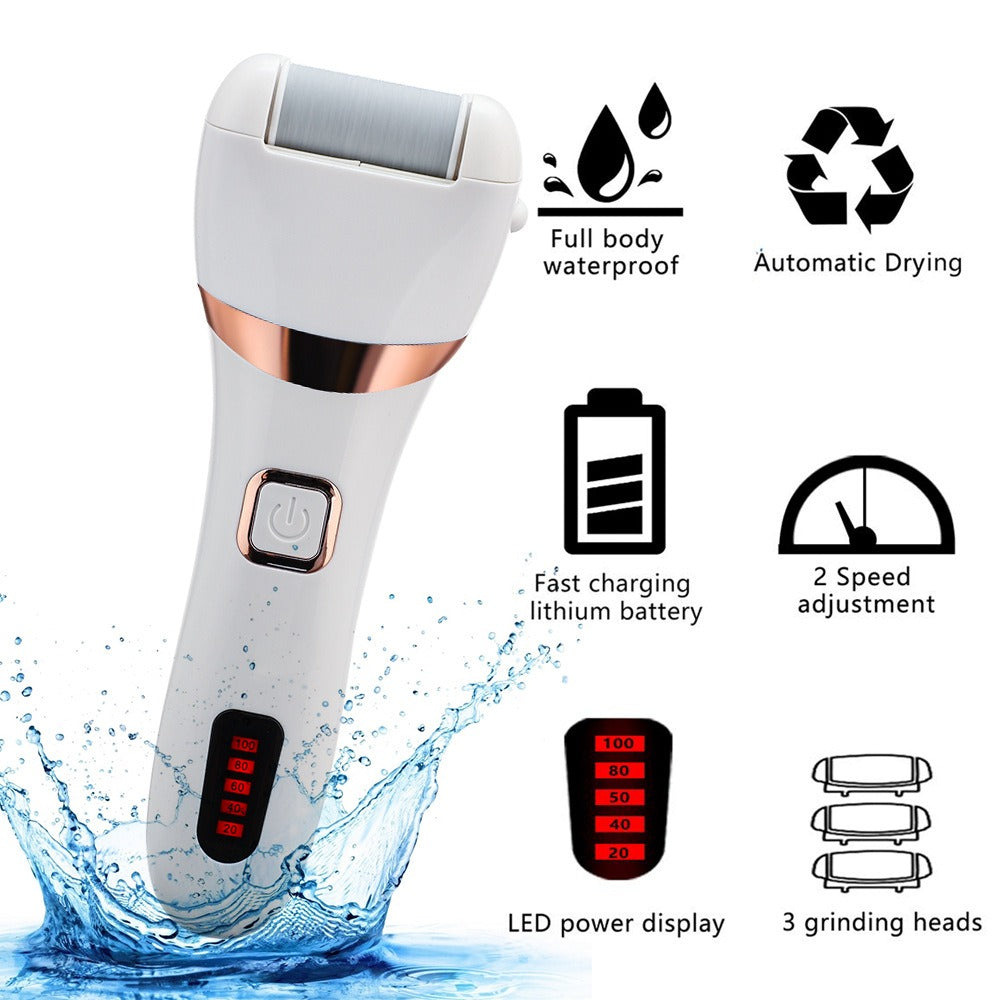 Rechargeable 7 Waterproof Electric Foot Grinder Dead Skin Cutin Removal Household Electric Foot Beauty Foot Grinder Kit - V.I.P Digital Presence