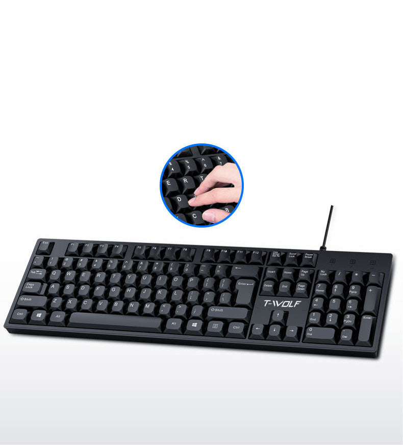 Lei Lang T15 wired USB keyboard laptop for office, home, and business use - V.I.P Digital Presence