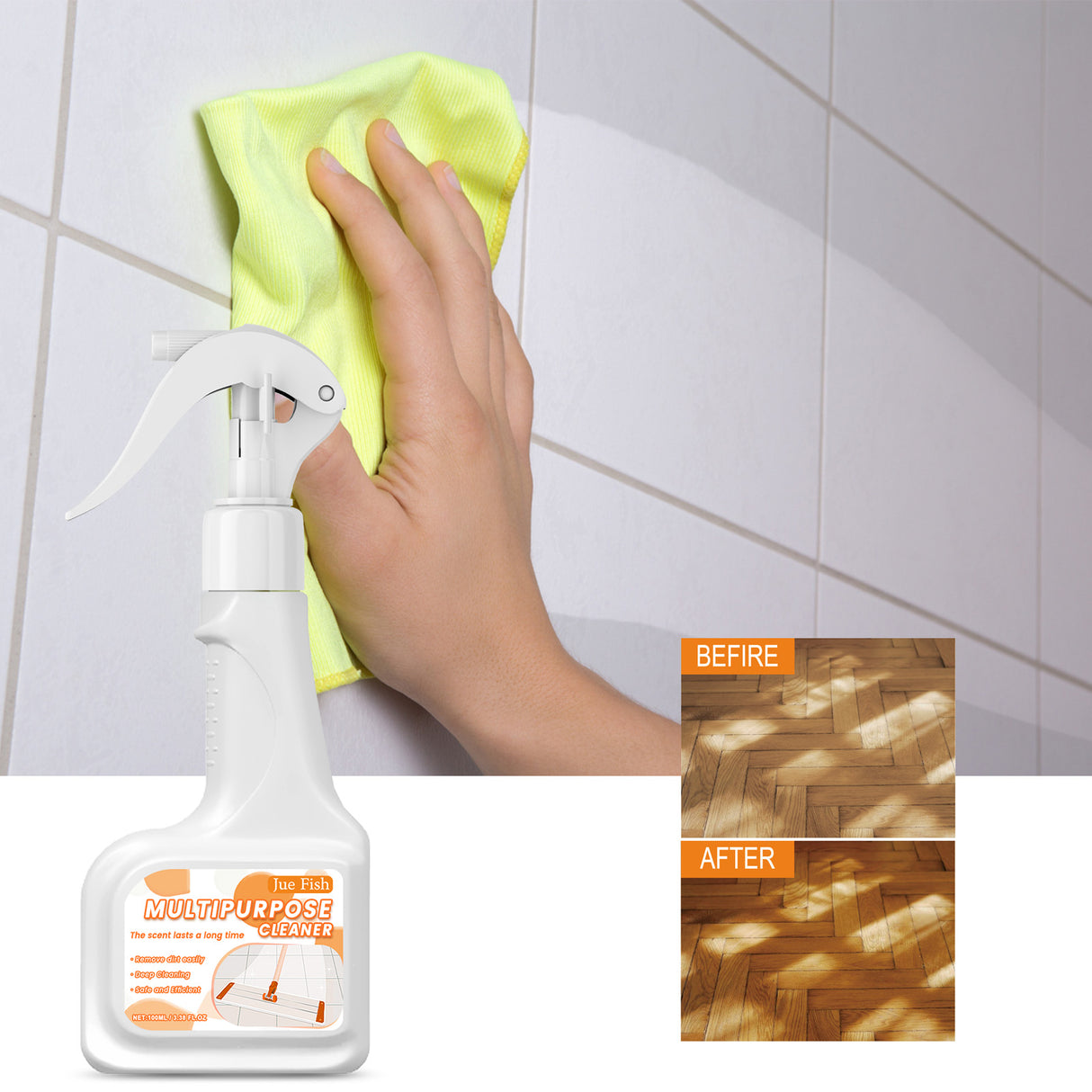 Multipurpose Cleaner, Wood Furniture Solid Wood Flooring Marble Tile Porcelain Decontamination Cleaner - V.I.P Digital Presence