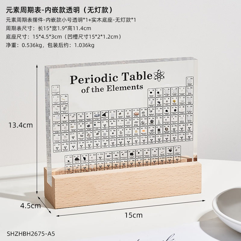 New Periodic Table with Real Elements Inside Remarkable Learning Tool Clear Acrylic Periodic Table with Elements Samples - V.I.P Digital Presence