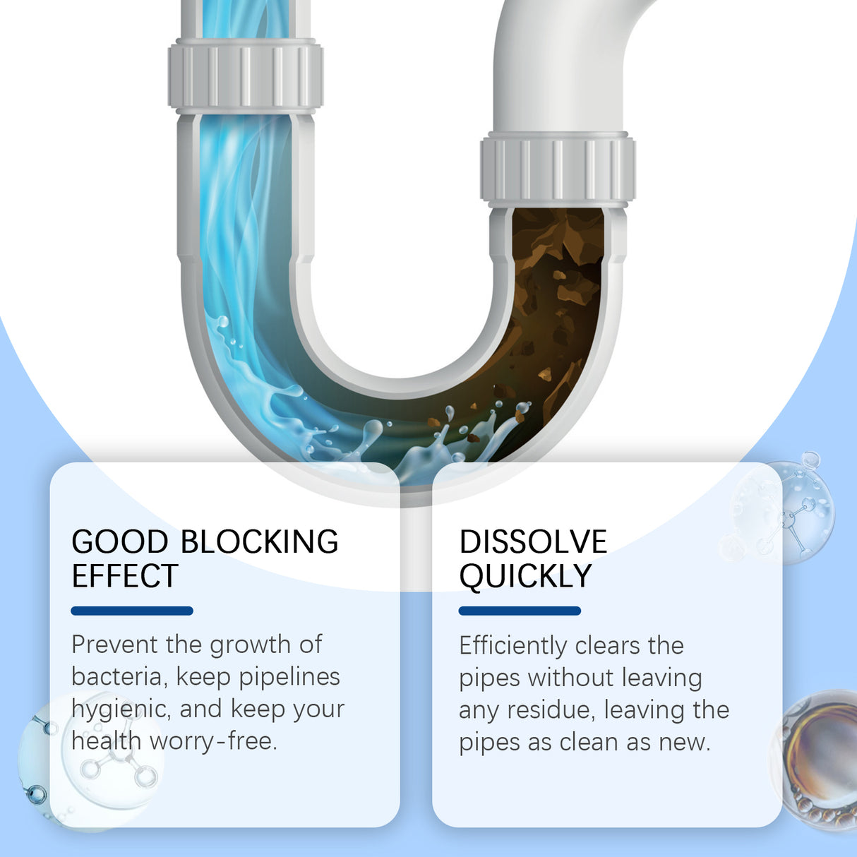 JAKEHOE drain Unclog cleaner, kitchen toilet sink drain clog unclog cleaner - V.I.P Digital Presence