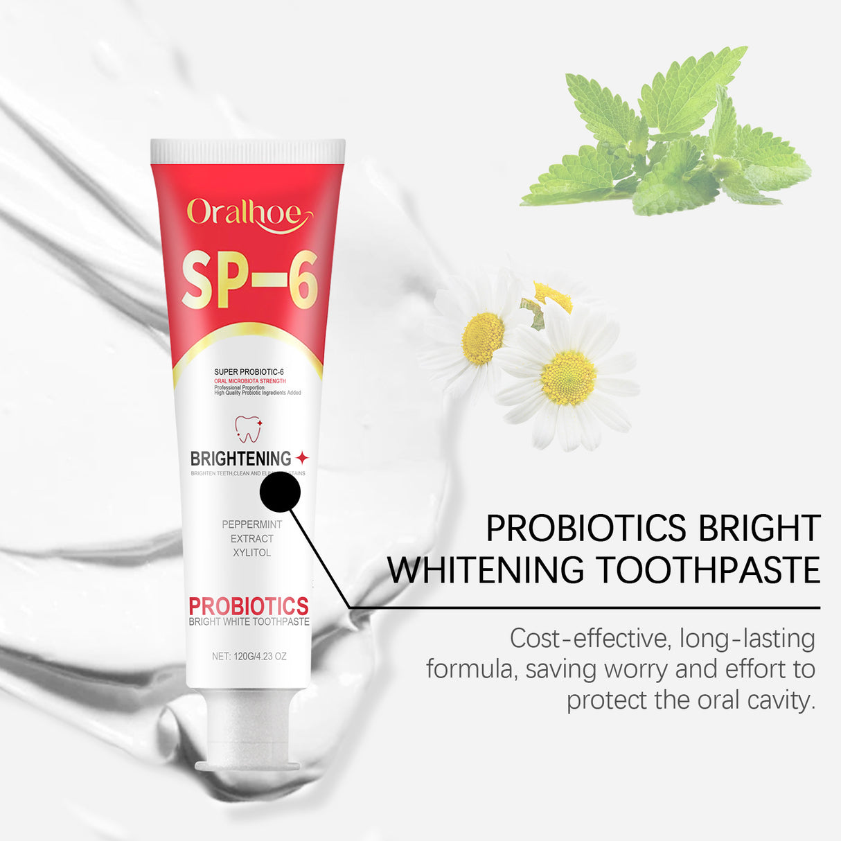 ORALHOE probiotic toothpaste for teeth cleaning, hygiene, freshness and care, oral care toothpaste - V.I.P Digital Presence